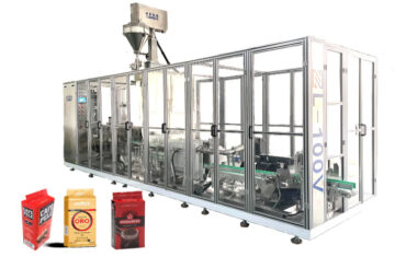 Automatische baksteenvacuümzakvormende vacuümafdichtende verpakkingsmachine voor koffiepoeder